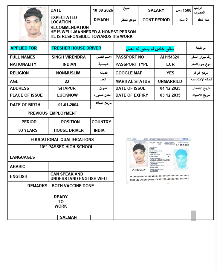 صورة جواز السفر